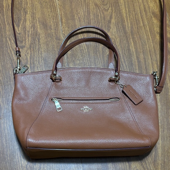 Coach Handbags - Coach New York E1957-58874 Brown Leather Shoulder Bag